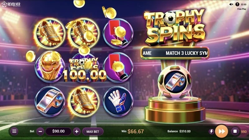 Trophy Spins World Cup 26 - πληρωμή πολλαπλασιαστών στο Baller Bonus